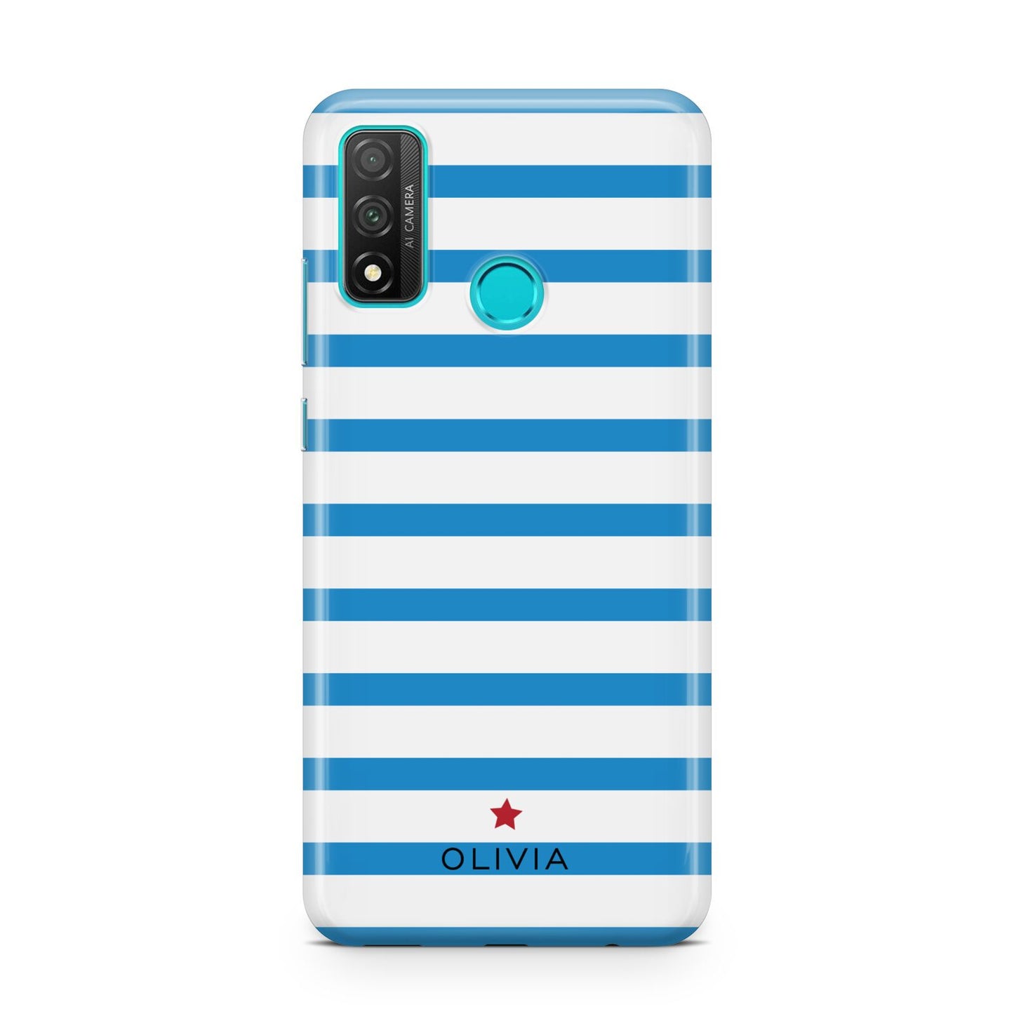 Personalised Name Blue White Huawei P Smart 2020