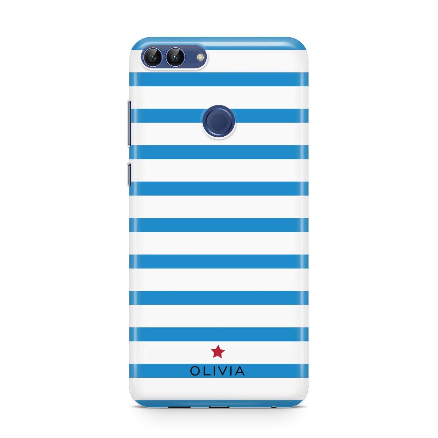 Personalised Name Blue White Huawei P Smart Case