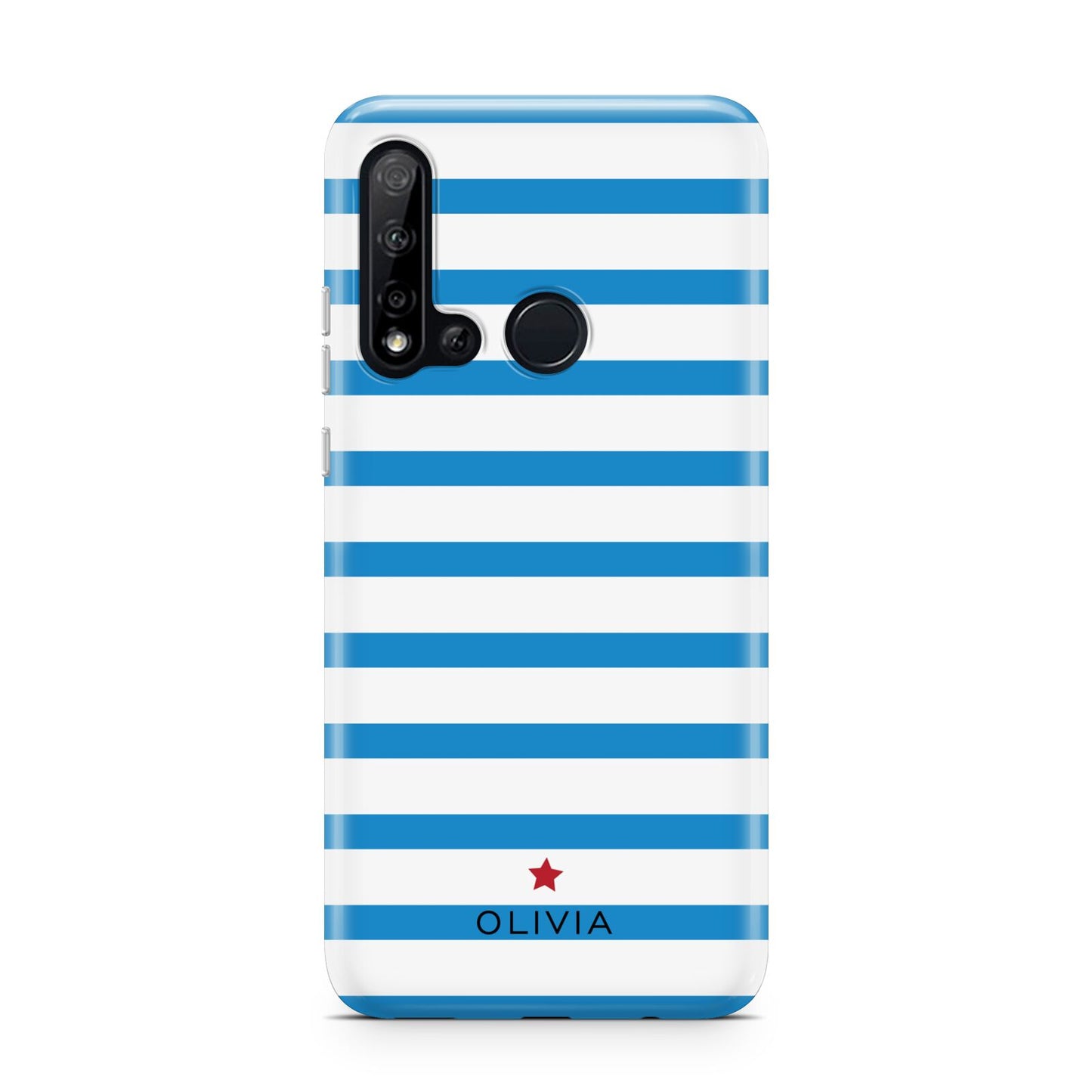 Personalised Name Blue White Huawei P20 Lite 5G Phone Case