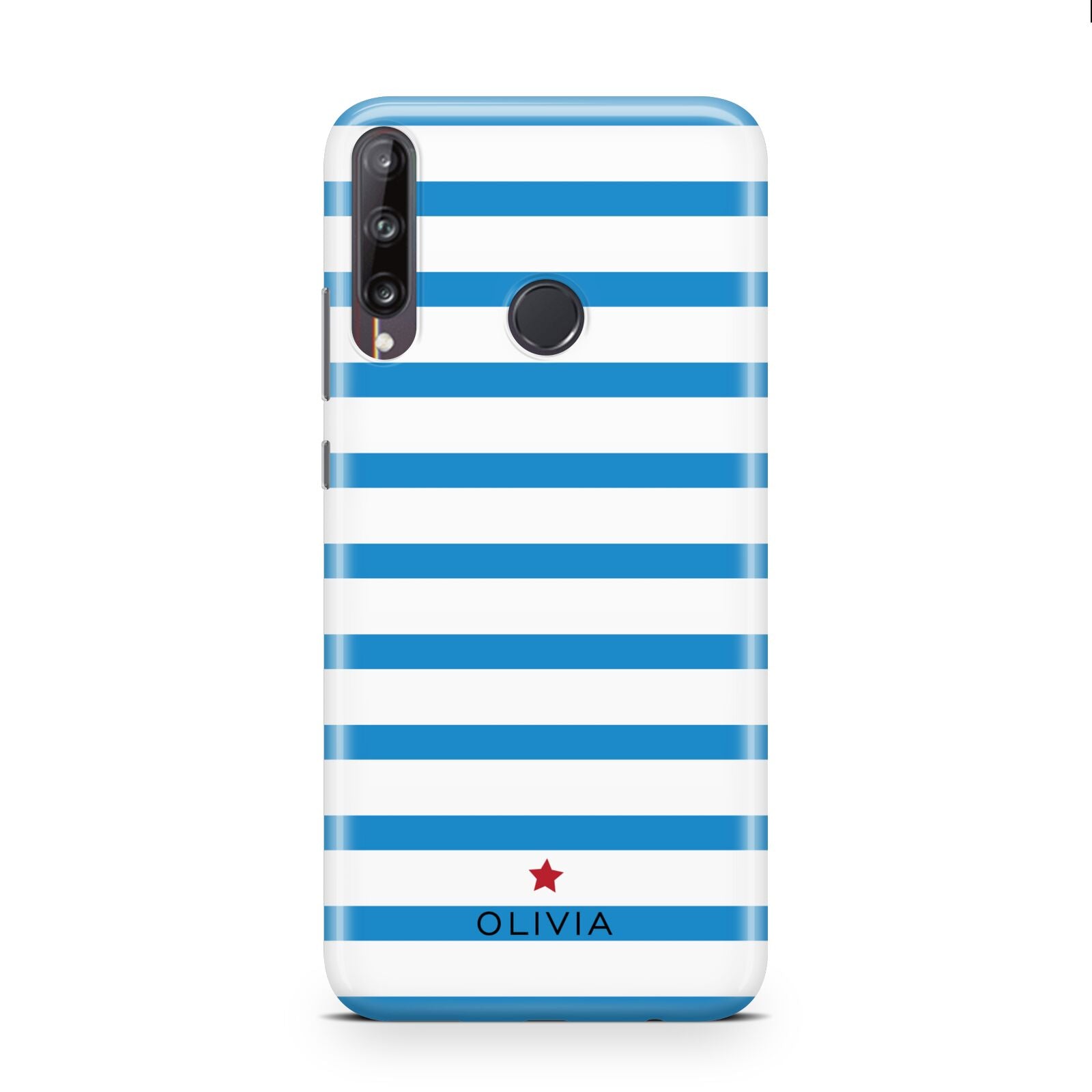 Personalised Name Blue White Huawei P40 Lite E Phone Case