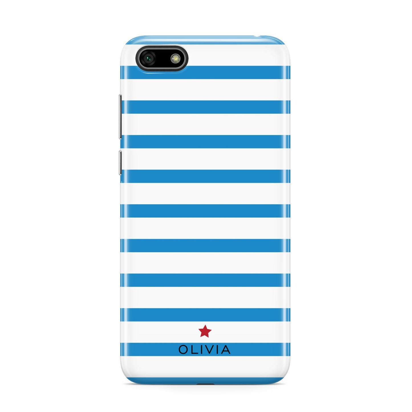 Personalised Name Blue White Huawei Y5 Prime 2018 Phone Case