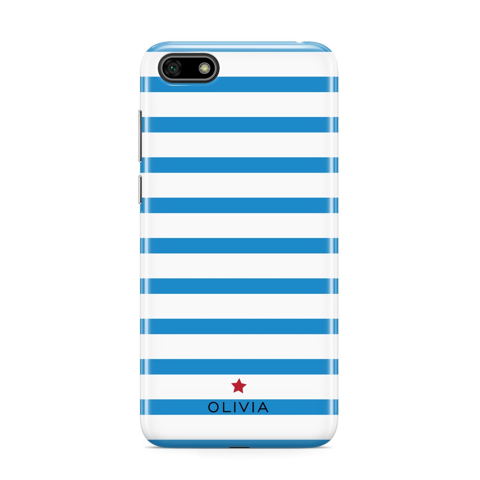 Personalised Name Blue White Huawei Y5 Prime 2018 Phone Case