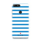 Personalised Name Blue White Huawei Y7 2018