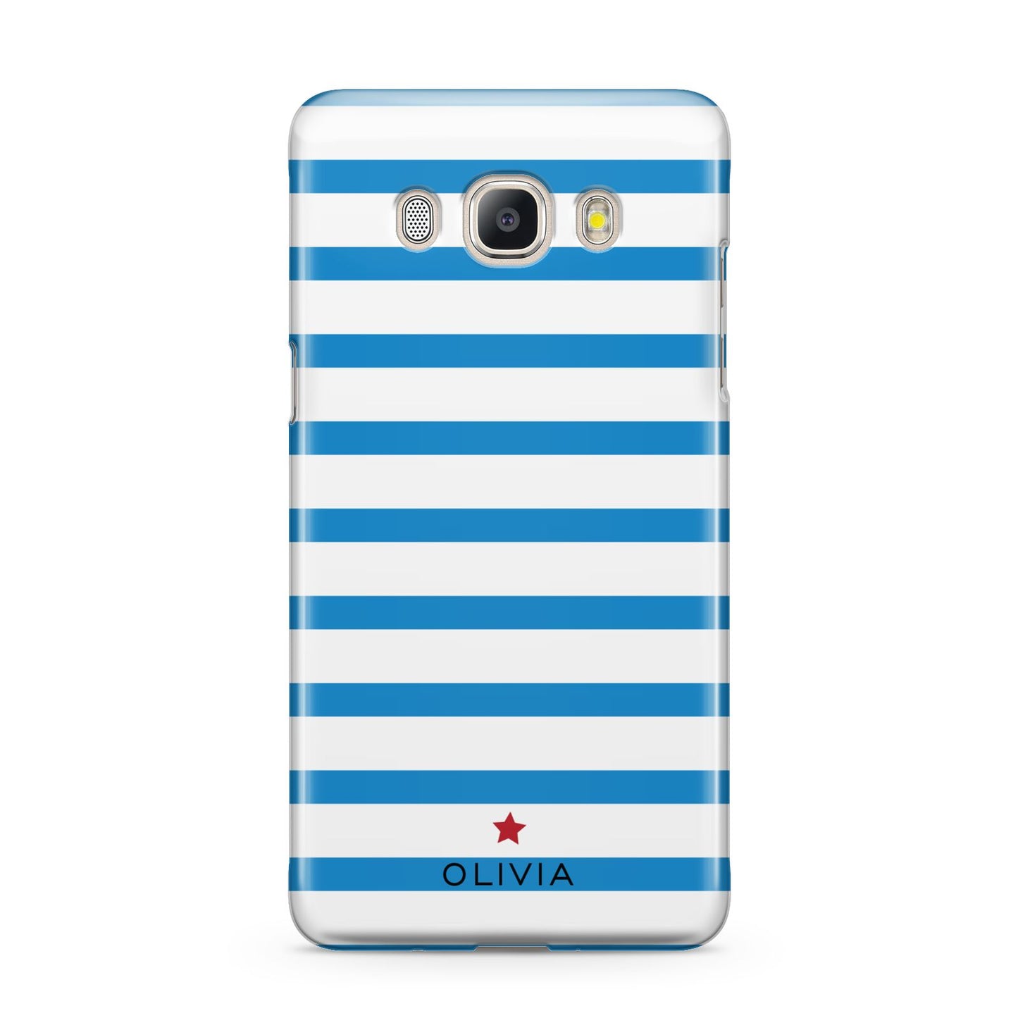 Personalised Name Blue White Samsung Galaxy J5 2016 Case
