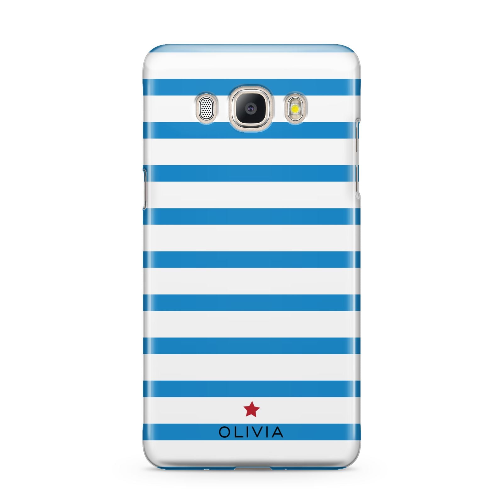 Personalised Name Blue White Samsung Galaxy J5 2016 Case