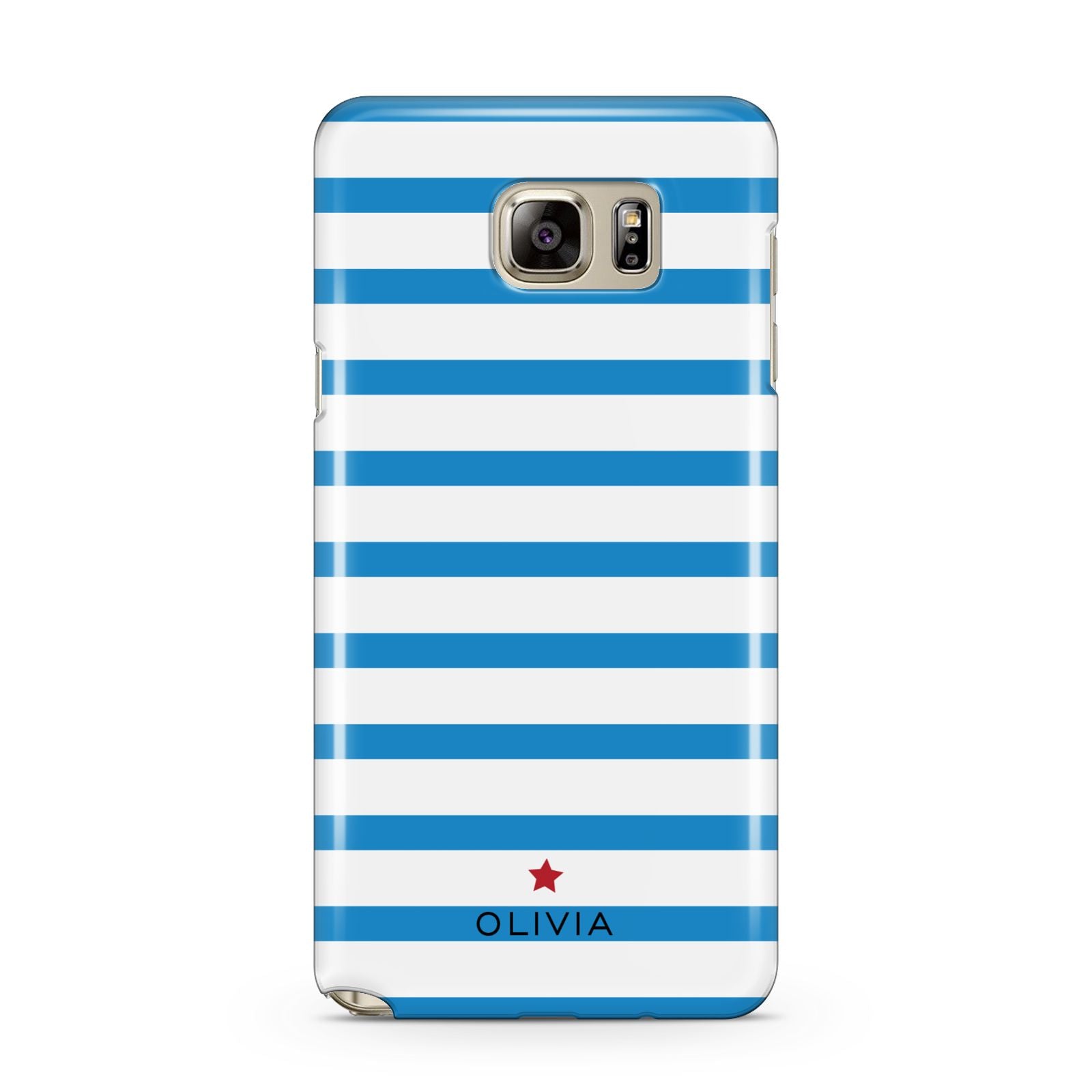 Personalised Name Blue White Samsung Galaxy Note 5 Case