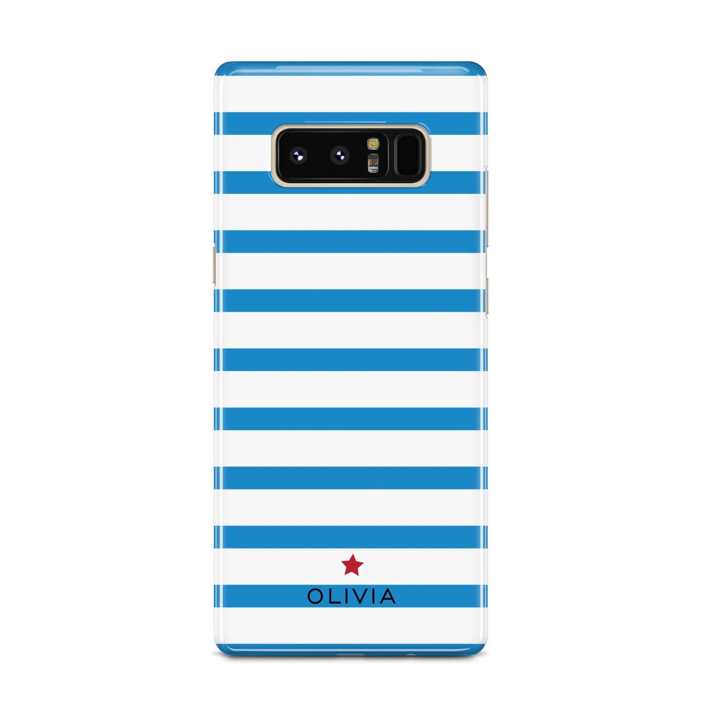 Personalised Name Blue White Samsung Galaxy Note 8 Case