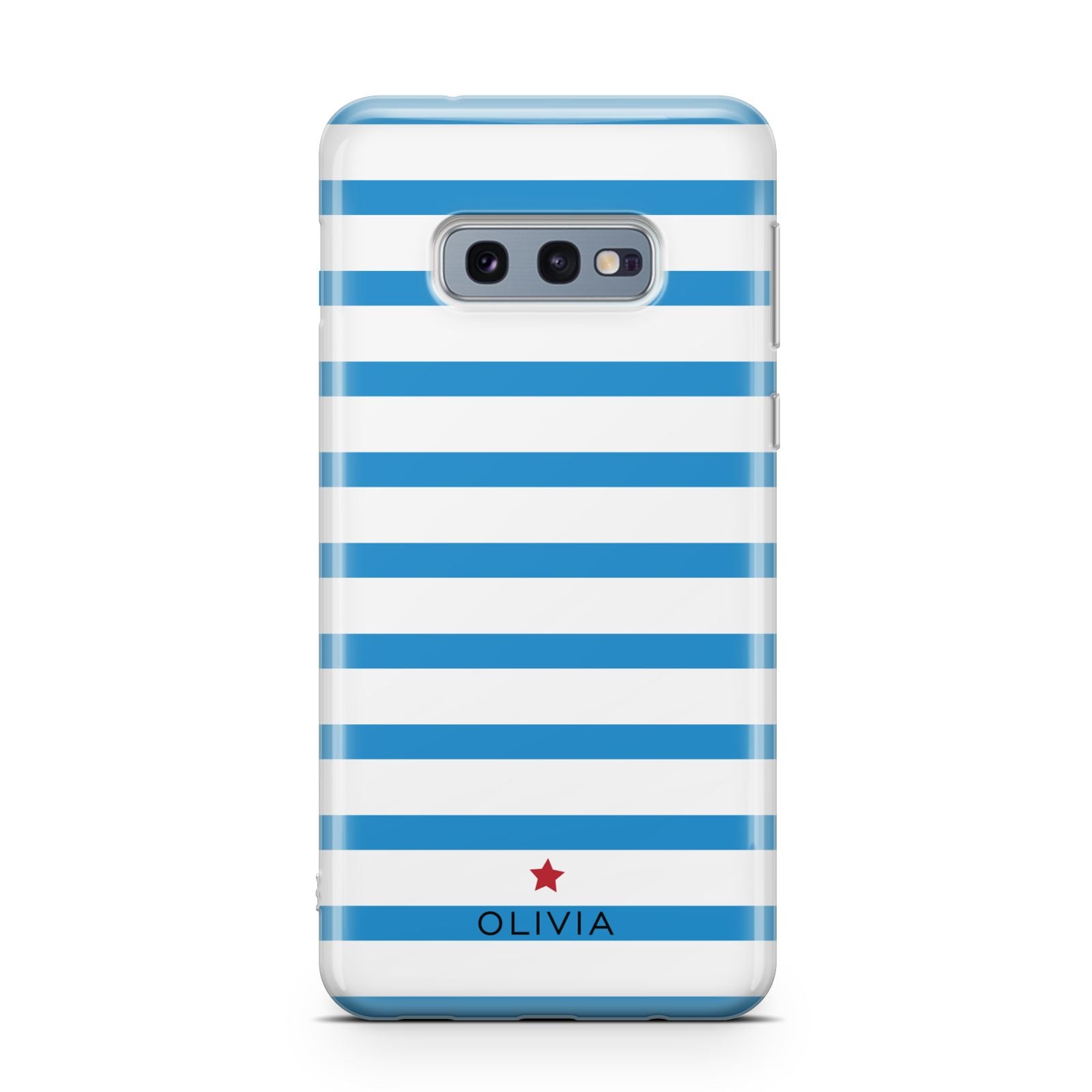 Personalised Name Blue White Samsung Galaxy S10E Case