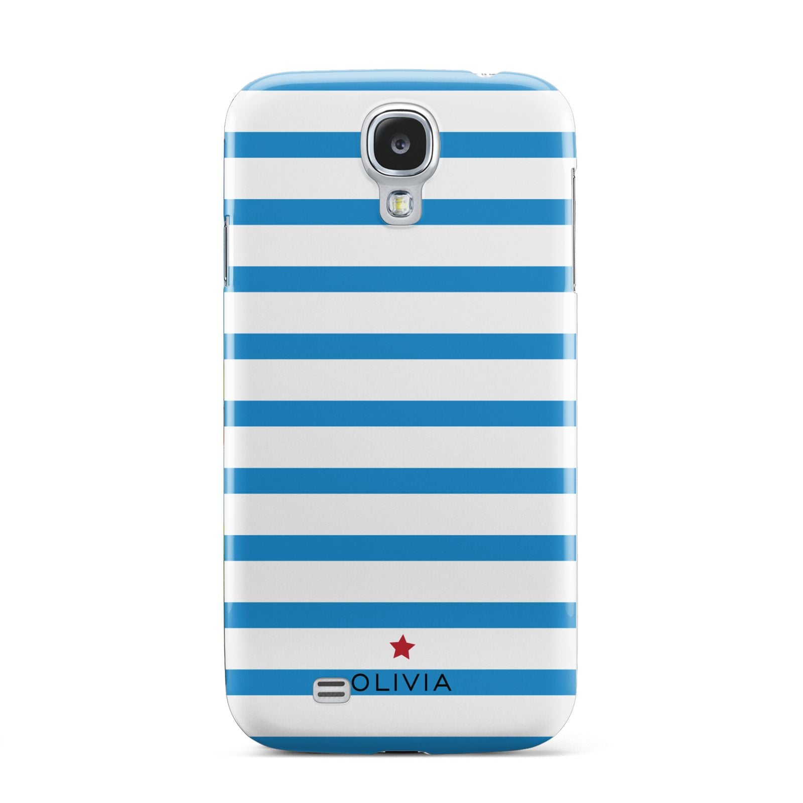 Personalised Name Blue White Samsung Galaxy S4 Case