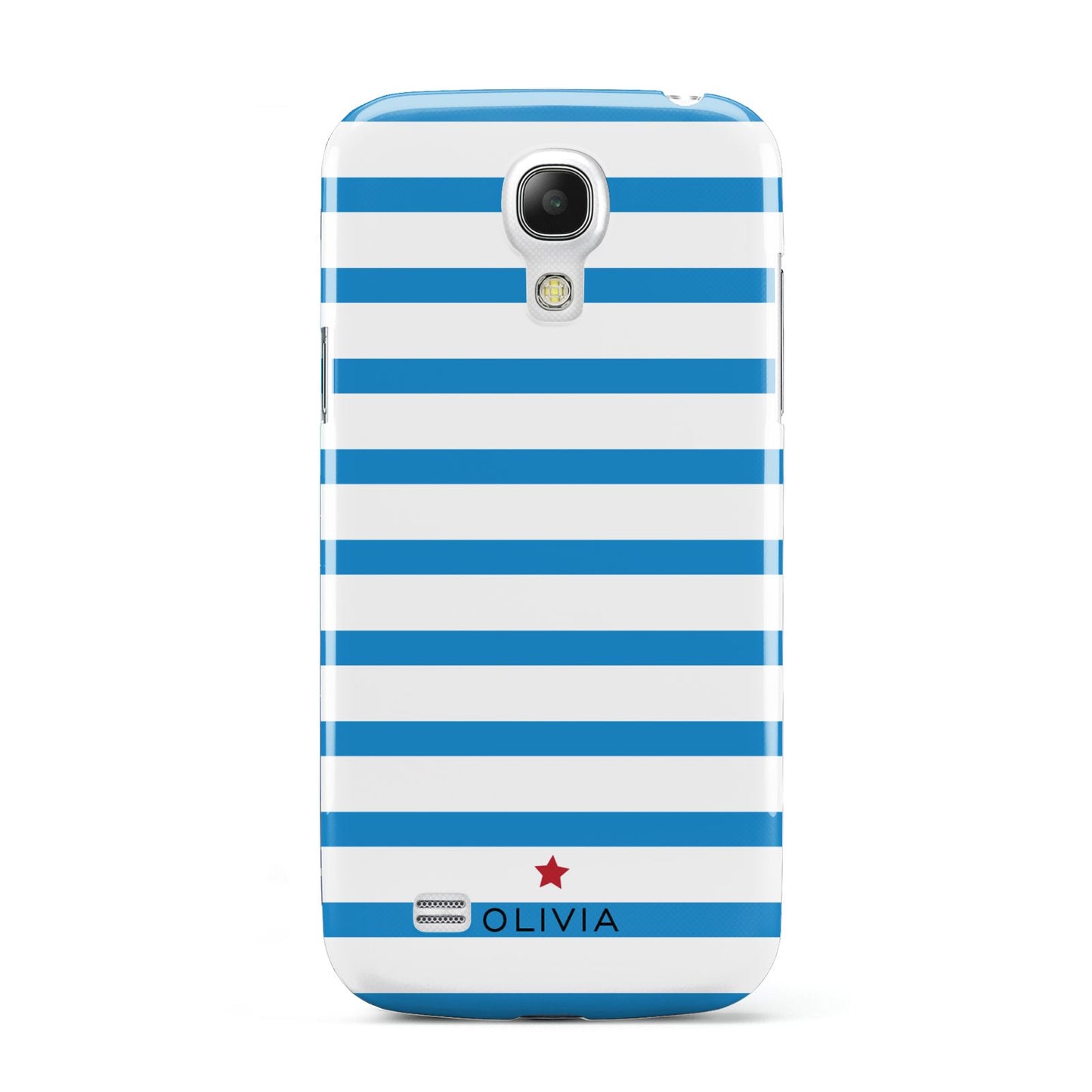 Personalised Name Blue White Samsung Galaxy S4 Mini Case