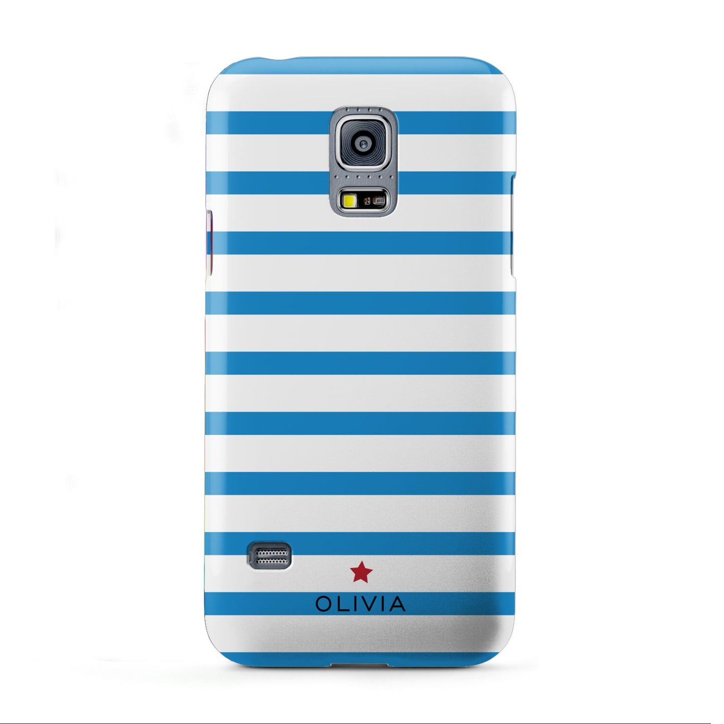 Personalised Name Blue White Samsung Galaxy S5 Mini Case