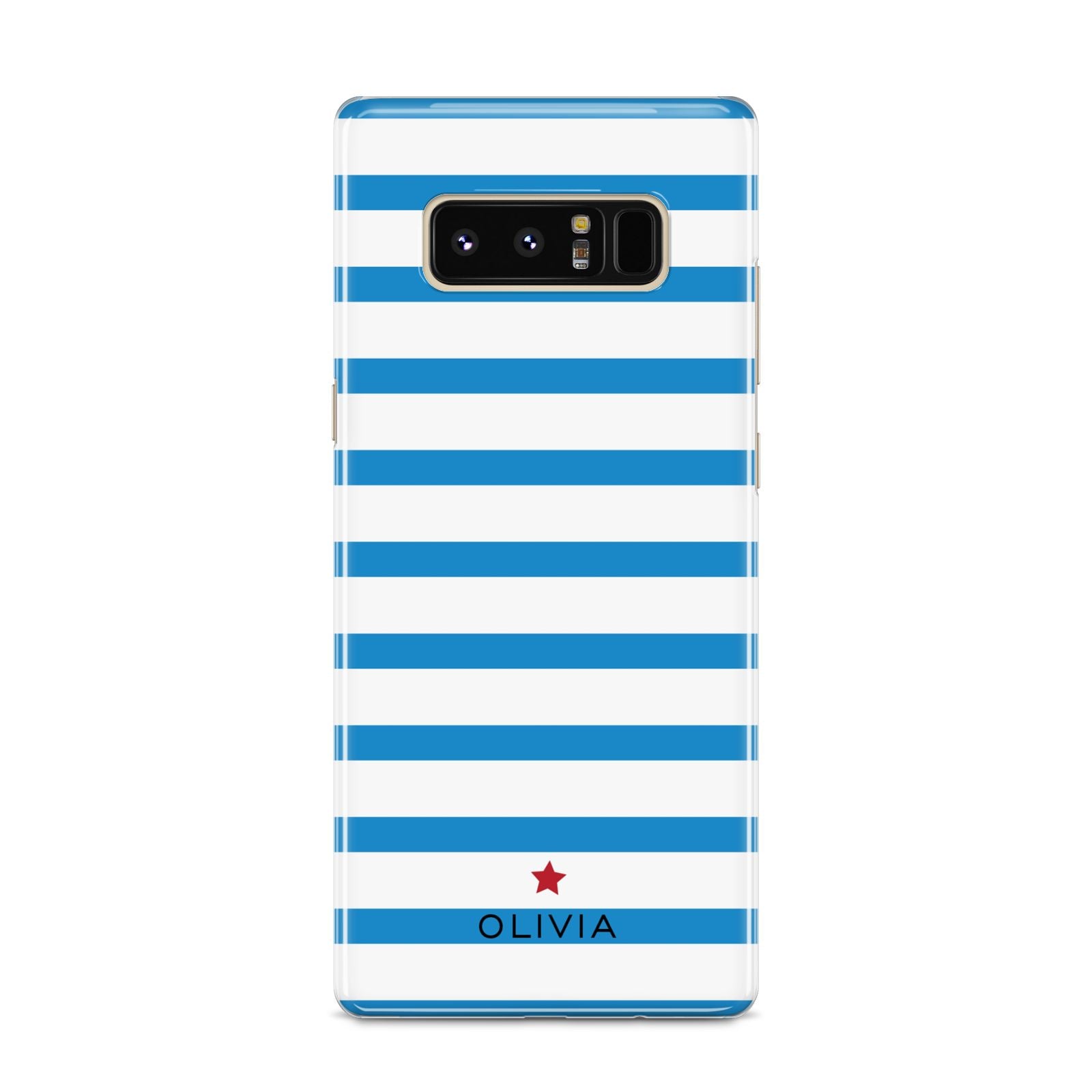 Personalised Name Blue White Samsung Galaxy S8 Case