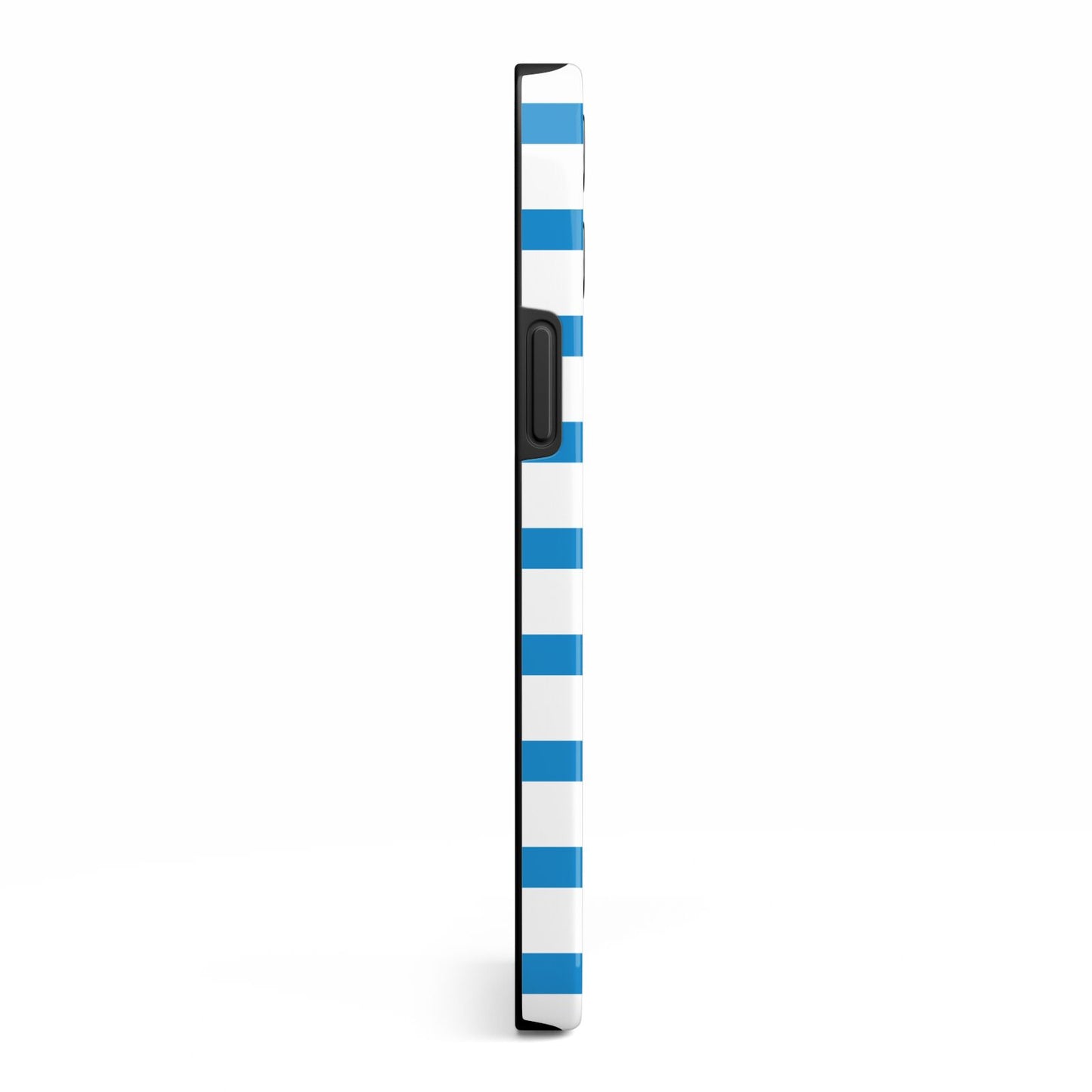 Personalised Name Blue White iPhone 13 Pro Max Side Image 3D Tough Case