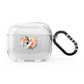 Personalised Name Clear Floral AirPods Glitter Case 3rd Gen