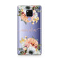Personalised Name Clear Floral Huawei Mate 20X Phone Case