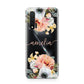 Personalised Name Clear Floral Huawei Nova 6 Phone Case