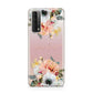 Personalised Name Clear Floral Huawei P Smart 2021