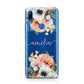Personalised Name Clear Floral Huawei P Smart Z