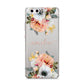 Personalised Name Clear Floral Huawei P10 Phone Case