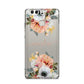 Personalised Name Clear Floral Huawei P9 Case