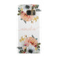 Personalised Name Clear Floral Samsung Galaxy Case