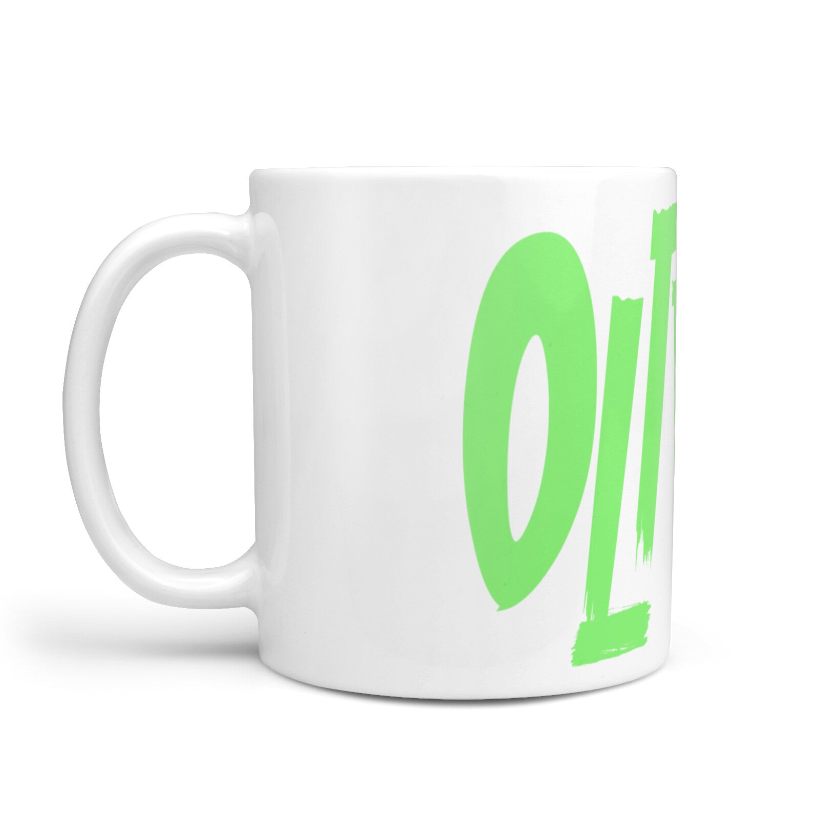 Personalised Name Green Spooky 10oz Mug Alternative Image 1