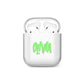 Personalised Name Green Spooky AirPods Case