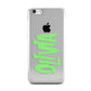 Personalised Name Green Spooky Apple iPhone 5c Case