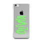 Personalised Name Green Spooky Apple iPhone 5c Case