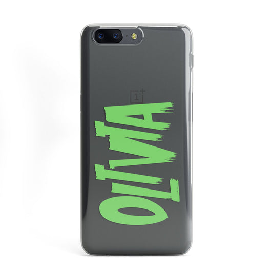Personalised Name Green Spooky OnePlus Case