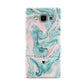Personalised Name Green Swirl Marble Samsung Galaxy A5 Case