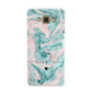 Personalised Name Green Swirl Marble Samsung Galaxy A8 Case