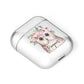 Personalised Name Owl AirPods Case Laid Flat