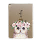 Personalised Name Owl Apple iPad Gold Case