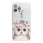 Personalised Name Owl iPhone 13 Pro Max Clear Bumper Case