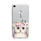 Personalised Name Owl iPhone 7 Bumper Case on Silver iPhone