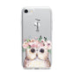 Personalised Name Owl iPhone 7 Bumper Case on Silver iPhone