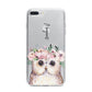 Personalised Name Owl iPhone 7 Plus Bumper Case on Silver iPhone