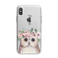 Personalised Name Owl iPhone X Bumper Case on Silver iPhone Alternative Image 1