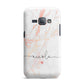 Personalised Name Pink Marble Heart Samsung Galaxy J1 2016 Case