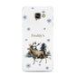 Personalised Name Reindeer Samsung Galaxy A3 2016 Case on gold phone