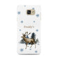 Personalised Name Reindeer Samsung Galaxy A7 2016 Case on gold phone