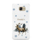 Personalised Name Reindeer Samsung Galaxy A9 2016 Case on gold phone