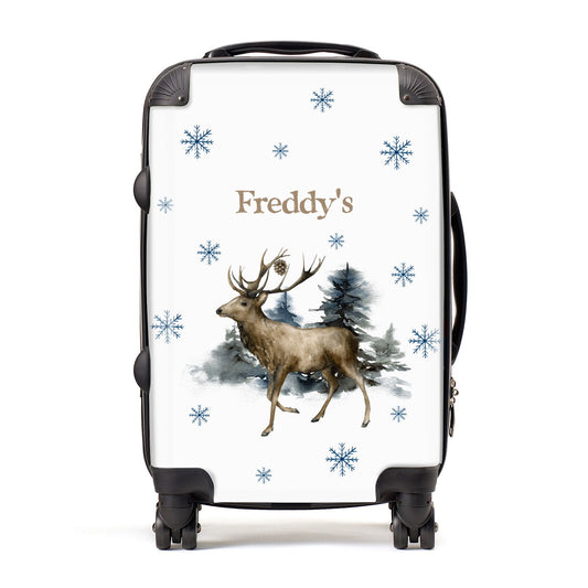 Personalised Name Reindeer Suitcase