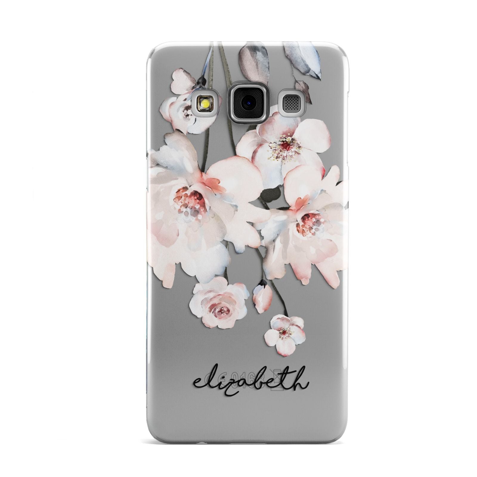 Personalised Name Roses Watercolour Samsung Galaxy A3 Case