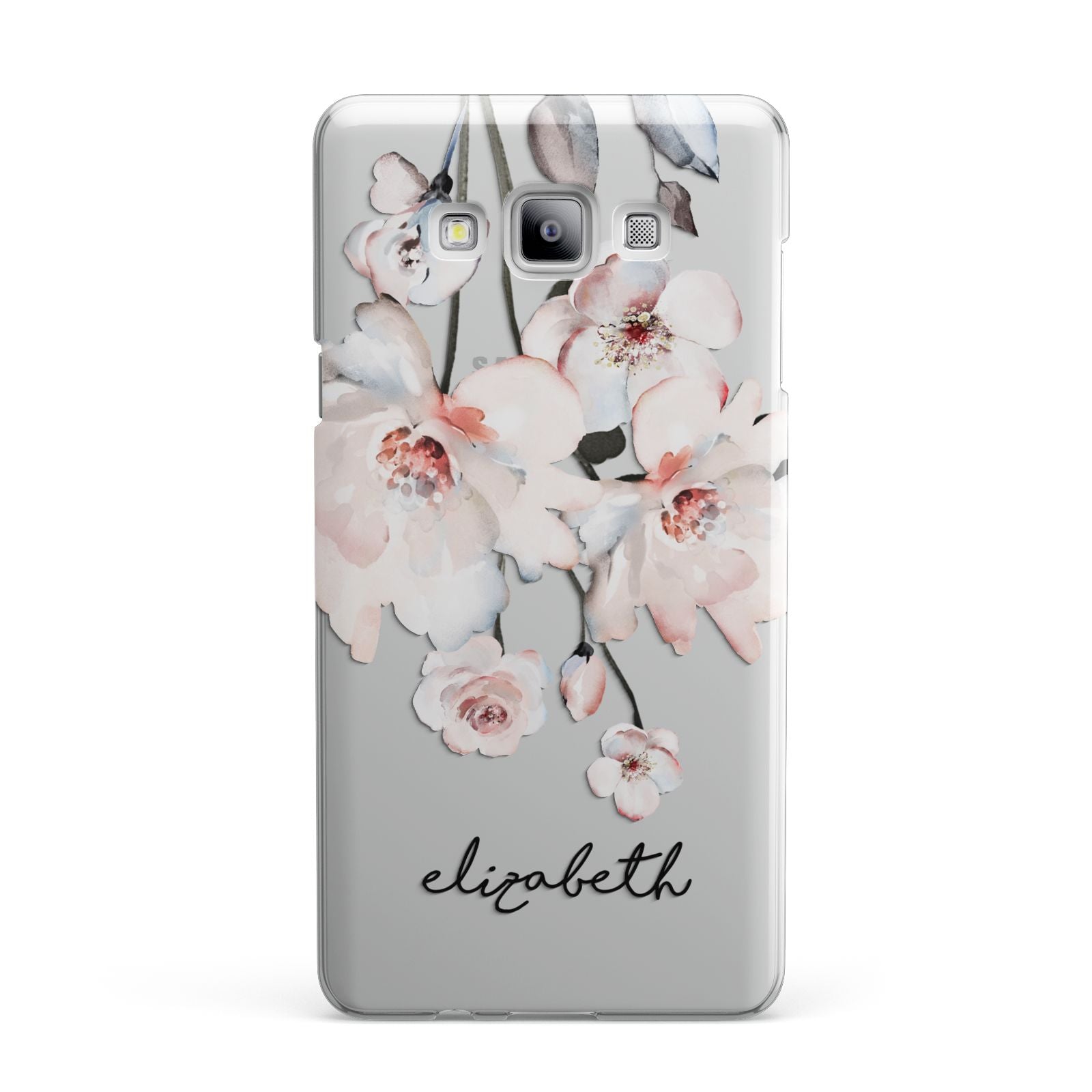 Personalised Name Roses Watercolour Samsung Galaxy A7 2015 Case