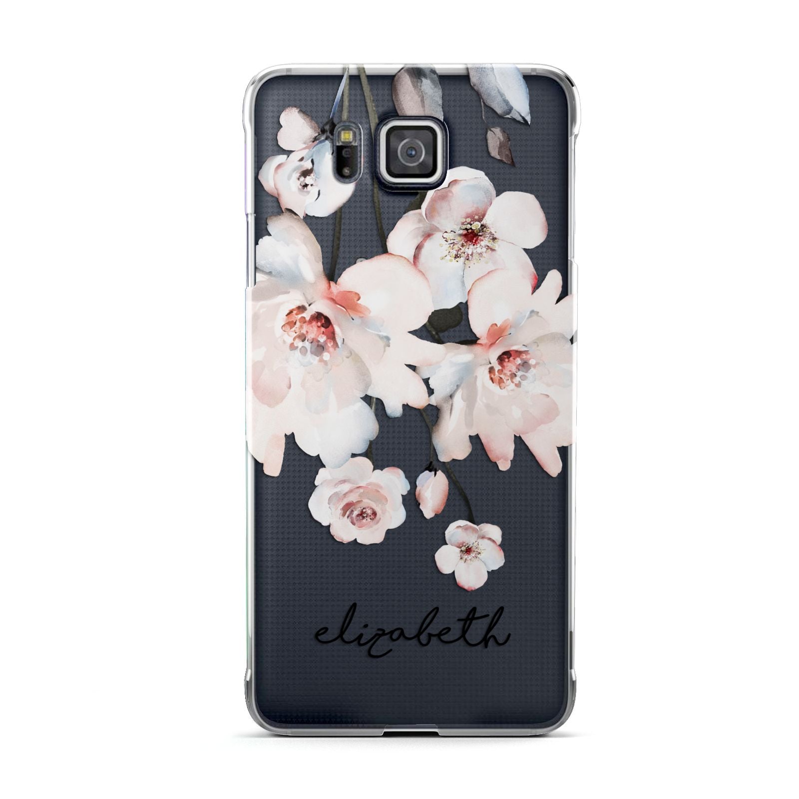 Personalised Name Roses Watercolour Samsung Galaxy Alpha Case