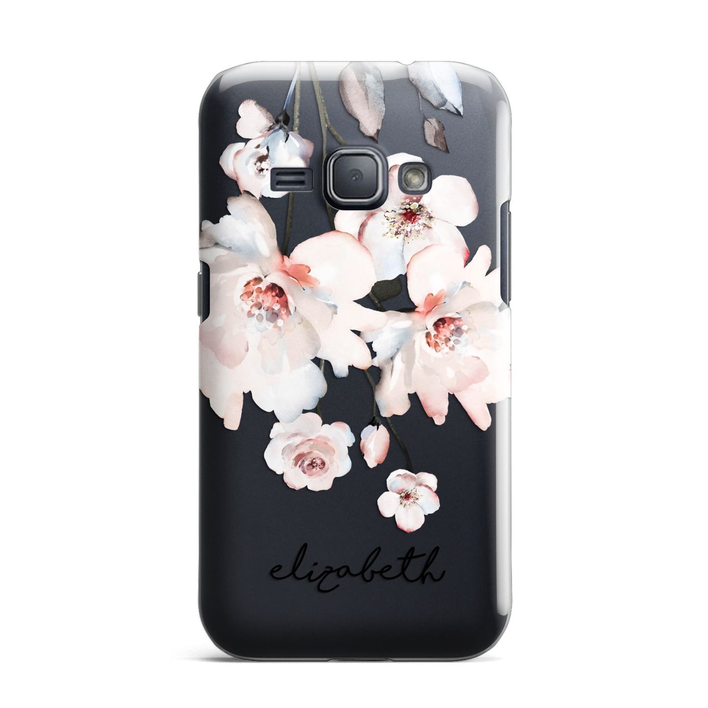 Personalised Name Roses Watercolour Samsung Galaxy J1 2016 Case
