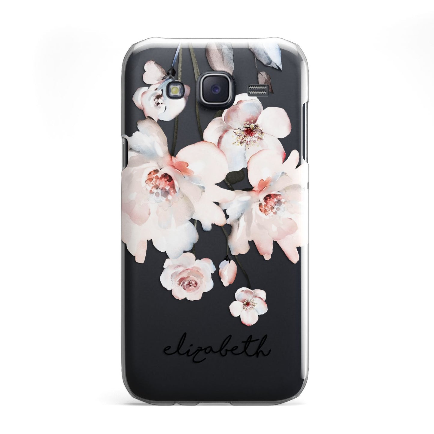 Personalised Name Roses Watercolour Samsung Galaxy J5 Case