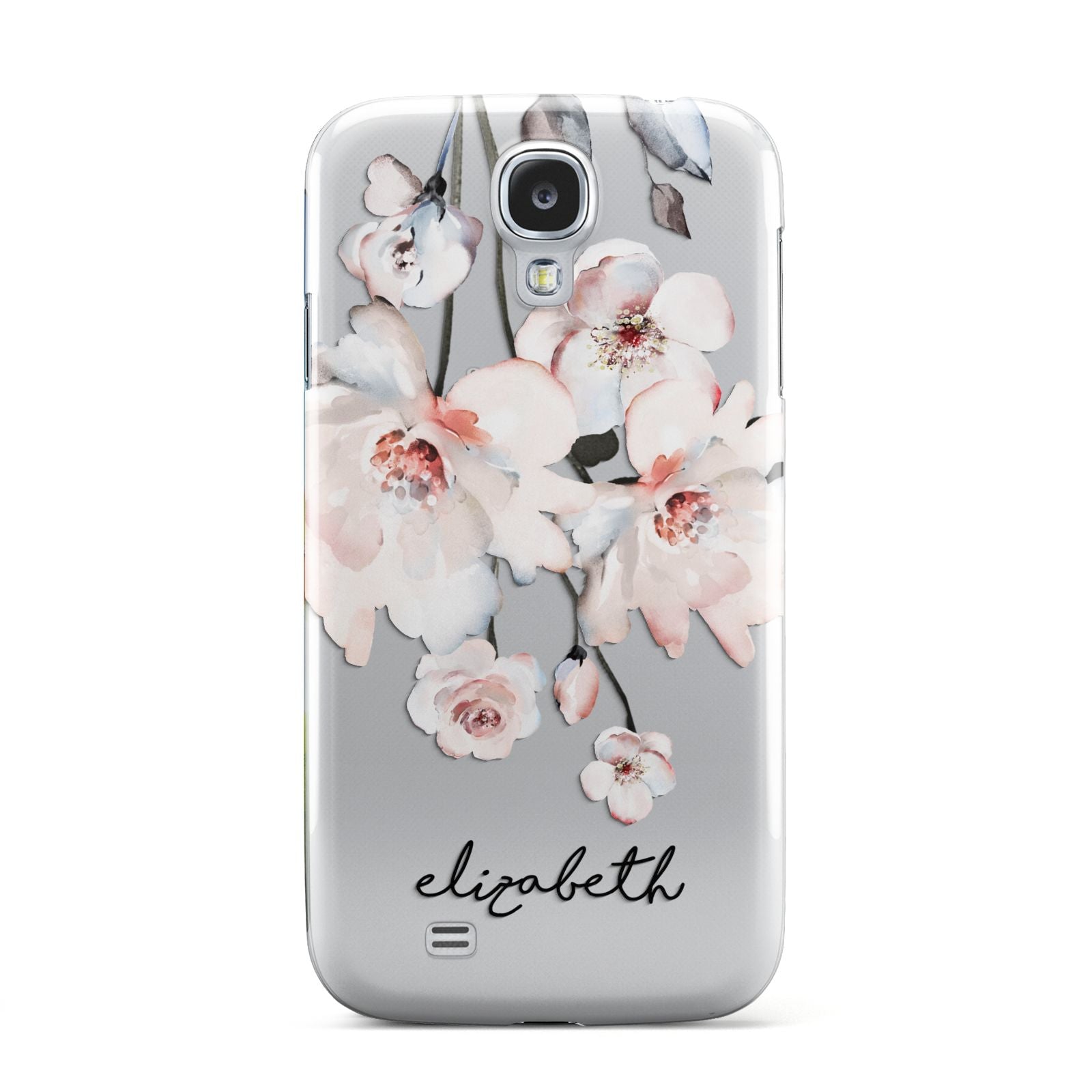 Personalised Name Roses Watercolour Samsung Galaxy S4 Case